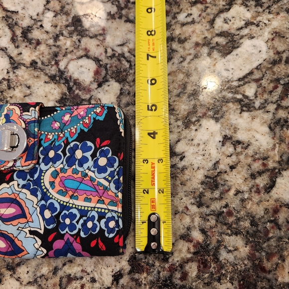 Vera Bradley Haymarket Paisley Jewel RFID Turnlock Wallet - Picture 4 of 6